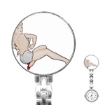 blonde Pinup Stainless Steel Nurses Watch