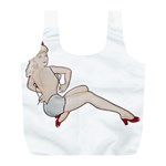 blonde Pinup Full Print Recycle Bag (L)