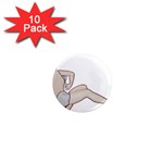 blonde Pinup 1  Mini Magnet (10 pack) 