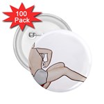 blonde Pinup 2.25  Button (100 pack)