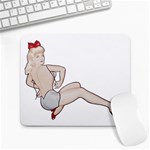 blonde Pinup Large Mousepad