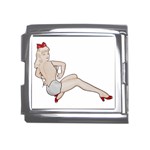 blonde Pinup Mega Link Italian Charm (18mm)