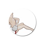 blonde Pinup Magnet 3  (Round)