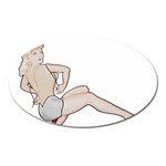 blonde Pinup Magnet (Oval)