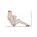 blonde Pinup Magnet (Name Card)