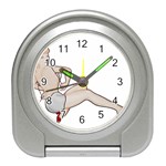 blonde Pinup Travel Alarm Clock