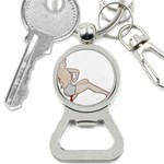 blonde Pinup Bottle Opener Key Chain