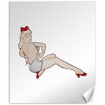 blonde Pinup Canvas 20  x 24 