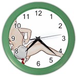 blonde Pinup Color Wall Clock