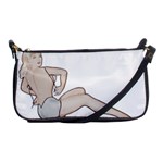 blonde Pinup Shoulder Clutch Bag