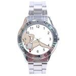 blonde Pinup Stainless Steel Analogue Watch