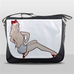 blonde Pinup Messenger Bag