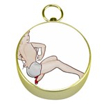 blonde Pinup Gold Compass