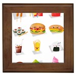 Kawaii Food Framed Tile