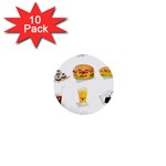 Kawaii Food 1  Mini Button (10 pack) 