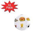 Kawaii Food 1  Mini Magnet (10 pack) 