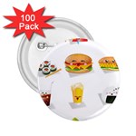 Kawaii Food 2.25  Button (100 pack)