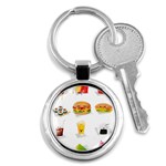 Kawaii Food Key Chain (Round)