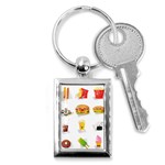 Kawaii Food Key Chain (Rectangle)