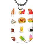 Kawaii Food Dog Tag (One Side)