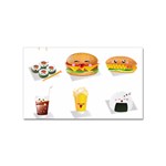 Kawaii Food Sticker Rectangular (10 pack)