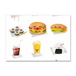 Kawaii Food Sticker A4 (100 pack)