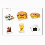 Kawaii Food Postcard 4 x 6  (Pkg of 10)