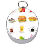 Kawaii Food Silver Compass