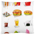 Kawaii Food Standard Flano Cushion Case (Two Sides)