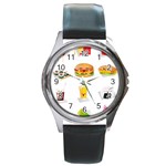 Kawaii Food Round Metal Watch