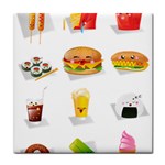 Kawaii Food Tile Coaster