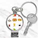 Kawaii Food Nail Clippers Key Chain