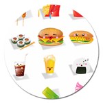 Kawaii Food Magnet 5  (Round)