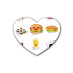 Kawaii Food Rubber Coaster (Heart)