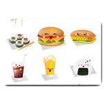 Kawaii Food Large Doormat