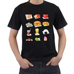 Kawaii Food Men s T-Shirt (Black)