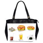 Kawaii Food Oversize Office Handbag (2 Sides)