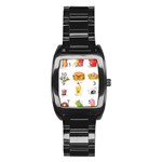 Kawaii Food Stainless Steel Barrel Watch