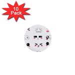 Kaomoji 1  Mini Button (10 pack) 