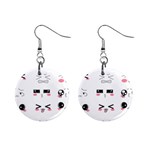 Kaomoji 1  Button Earrings