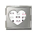 Kaomoji Mega Link Heart Italian Charm (18mm)