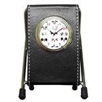 Kaomoji Pen Holder Desk Clock