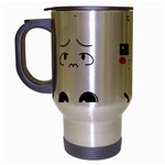 Kaomoji Travel Mug (Silver Gray)