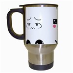 Kaomoji Travel Mug (White)