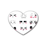 Kaomoji Heart Coaster (4 pack)