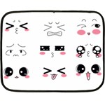 Kaomoji Double Sided Fleece Blanket (Mini)