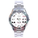 Kaomoji Stainless Steel Analogue Watch