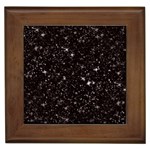 black white Stars Framed Tile