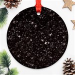 black white Stars Ornament (Round)