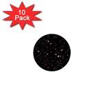 black white Stars 1  Mini Button (10 pack) 